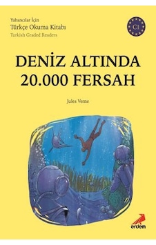 Deniz Altında 20000 Fersah-C1 Yabancılar İçin Türkçe Okuma Kitabı- Erdem Yayınları