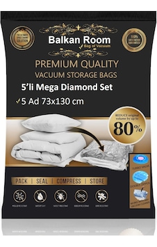 Balkan Room Vakum Hurcu 5 Li Mega Diamond Set Vakumlu Hurç Şeffaf Balkan Room Vakum Hurcu 5 Li Mega Diamond Set Vakumlu Hurç Şeffaf