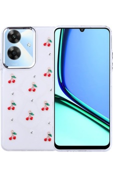 Realme Note 60 Kılıf Airbag Tasarımlı Simli Şeffaf Zore Kutup Kapak Kiraz Realme Note 60 Kılıf Airbag Tasarımlı Simli Şeffaf Zore Kutup Kapak Kiraz