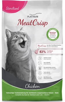 Platinum Meatcrisp Tavuklu Kısır Kedi Maması 3 Kg Platinum Meatcrisp Tavuklu Kısır Kedi Maması 3 Kg