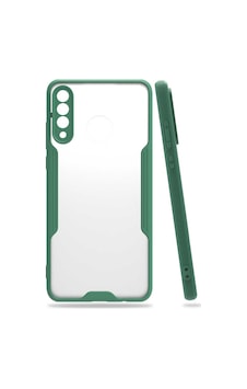 Huawei P30 Lite Kılıf Parfe Kenarları Pastel Renk Silikon Kılıf Koyu Yeşil Huawei P30 Lite Kılıf Parfe Kenarları Pastel Renk Silikon Kılıf Koyu Yeşil
