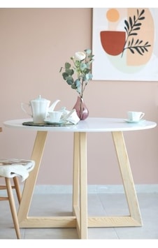 90 CM Yuvarlak Yemek Masası, Modern Mat BEYAZ MDF Yemek Masası, 90 CM Yuvarlak Yemek Masası, Modern Mat BEYAZ MDF Yemek Masası,