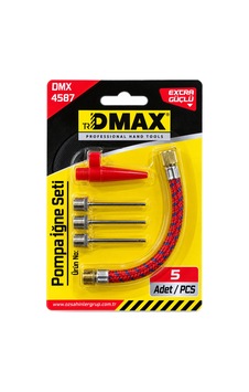 Dmax Pompa İğne Seti Şişirme İğnesi Ve Hava Pompası Adaptör Seti Çok Renkli