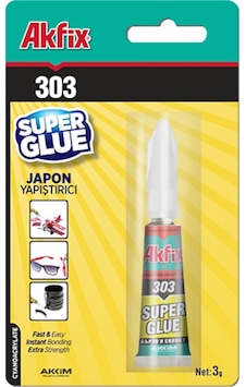 Akfix 303 Süper Japon Yapıştırıcısı 3 Gr