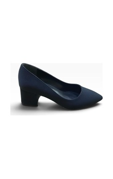 Shoes Kadın Kısa Kalın Topuklu Saten Sade Ayakkabı Siyah - 941140150 Siyah