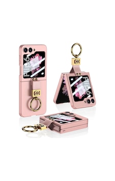 Galaxy Uyumlu Z Flip 6 Kılıf Zore Z Harfli Yüzüklü Kıpta Kapak Pembe Galaxy Uyumlu Z Flip 6 Kılıf Zore Z Harfli Yüzüklü Kıpta Kapak Pembe