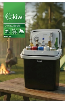 Kiwi Kım-4752 Oto Buzdolabı 21l & 12v Dc Termoelektrik Sessiz Çalışma Kiwi Kım-4752 Oto Buzdolabı 21l & 12v Dc Termoelektrik Sessiz Çalışma