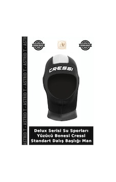 Delux Serisi Su Sporları Yüzücü Bonesi Cressi Standart Dalış Başlığı Man 5mm - S - No:2 Delux Serisi Su Sporları Yüzücü Bonesi Cressi Standart Dalış Başlığı Man 5mm - S - No:2