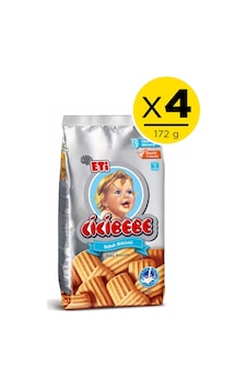 Eti Cicibebe Bebek Bisküvisi 4 x 172 G Eti Cicibebe Bebek Bisküvisi 4 x 172 G