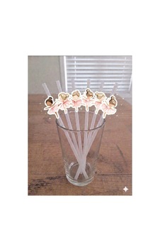 12 Li Balerin Pipet Ve 12 Li Cupcake Kürdan Süsü Seti. Beyaz 12 Li Balerin Pipet Ve 12 Li Cupcake Kürdan Süsü Seti. Beyaz