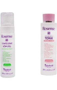 Rosense Temizleme Köpüğü 200 ML + Rosense Sıkılaştırıcı Tonik 200 ML Rosense Temizleme Köpüğü 200 ML + Rosense Sıkılaştırıcı Tonik 200 ML