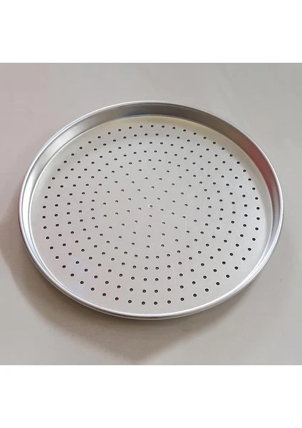 430 Kalite Paslanmaz Pizza Tepsisi 29cm Metalik Gri 430 Kalite Paslanmaz Pizza Tepsisi 29cm Metalik Gri