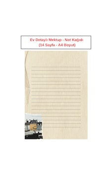 Ev Detaylı Mektup Not Kağıdı 14 Sayfa A4 Boyut Ev Detaylı Mektup Not Kağıdı 14 Sayfa A4 Boyut