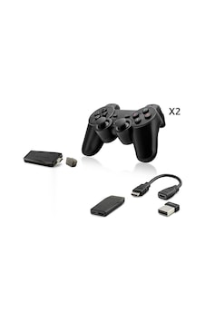 Retro Oyun Stick Hdmi Çift Gamepad Seti 2.4g Kablosuz - Siyah Hd327 Evimdeyokyok Retro Oyun Stick Hdmi Çift Gamepad Seti 2.4g Kablosuz - Siyah Hd327 Evimdeyokyok