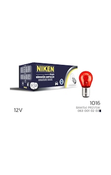 Niken 12v 1016 Ampul Yt Pr21/5w Kırmızı Baw15d 10 Lu