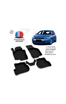 Vw Golf 6 4d Araca Özel Havuzlu Kauçuk Paspas 2010-2013