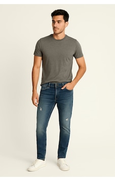 Blue White Erkek Yırtık Detay Likralı Skinny Fit Açık Mavi Jean Pantolon 28 Blue White Erkek Yırtık Detay Likralı Skinny Fit Açık Mavi Jean Pantolon 28