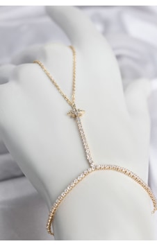 Pirinç Gold Renk Zirkon Taşlı Kutup Yıldızı Şahmeran Altın Pirinç Gold Renk Zirkon Taşlı Kutup Yıldızı Şahmeran Altın