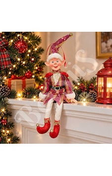 Yılbaşı Ağacı Süsü Mor Gold Elbiseli Elf 36 Cm Diğer Yılbaşı Ağacı Süsü Mor Gold Elbiseli Elf 36 Cm Diğer