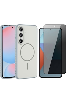 Vendas Samsung Galaxy Uyumlu S25 Fe Kılıf M-safe Şarj Özellikli Zore Tea Kapak + Hayalet Ekran Koruyucu Gümüş Vendas Samsung Galaxy Uyumlu S25 Fe Kılıf M-safe Şarj Özellikli Zore Tea Kapak + Hayalet Ekran Koruyucu Gümüş