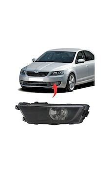 Skoda Octavia Sol Sis Farı Siyah 2013-2017 5E0941701C Skoda Octavia Sol Sis Farı Siyah 2013-2017 5E0941701C