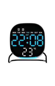 Valkyrie Dijital Led Siyah Masa Saati Alarm Beyaz Derece 3 Kademe Işık, Usb Destekli Modern Gece Lambalı Saat Valkyrie Dijital Led Siyah Masa Saati Alarm Beyaz Derece 3 Kademe Işık, Usb Destekli Modern Gece Lambalı Saat