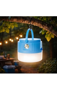 Ack Sarjli Dokunmatik 2 Kademeli Blue Gövde Fenerli Led Lamba 7500k 8w Ip20 Ac04-00130