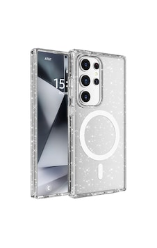 Galaxy S25 Ultra Kılıf M-safe Şarj Özellikli Parlayan Simli Saydam Renkli Zore Allstar Kapak Şeffaf Galaxy S25 Ultra Kılıf M-safe Şarj Özellikli Parlayan Simli Saydam Renkli Zore Allstar Kapak Şeffaf