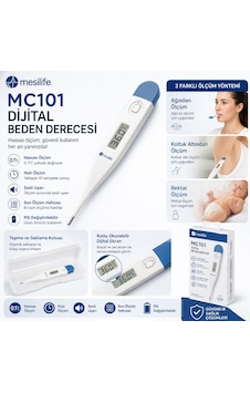 Mesilife Mc101 Dijital Ateş Ölçer Hassas Ölçüm Özellikli Dijital Derece Ağız, Koltuk Altı Ve Rektal Kullanım Ateş Ölçer Mesilife Mc101 Dijital Ateş Ölçer Hassas Ölçüm Özellikli Dijital Derece Ağız, Koltuk Altı Ve Rektal Kullanım Ateş Ölçer