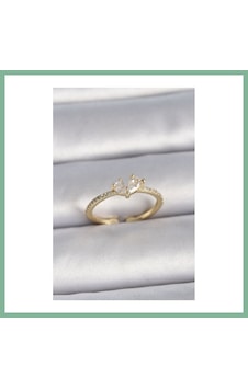 Bşkvirgo Pirinç Gold Renk Ayarlanabilir Zirkon Taşlı Kalp Model Kadın Yüzük Bsk2026 Bşkvirgo Pirinç Gold Renk Ayarlanabilir Zirkon Taşlı Kalp Model Kadın Yüzük Bsk2026