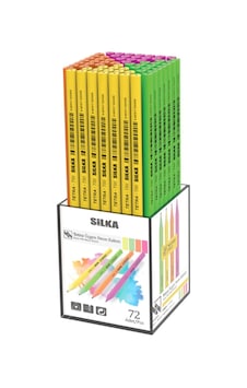 Silka Silka 72'Li Tetra Üçgen Neon Kurşun Kalem Silka Silka 72'Li Tetra Üçgen Neon Kurşun Kalem