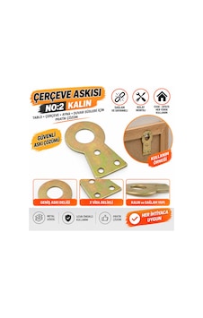 362 Çerçeve Askısı No:2 Kalın Gri - 923272340 Gri