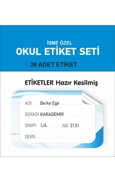 Kitap Defter Sticker 36 Adet Hazır Kesilmiş Okul Etiketi Kişiye Özel Kitap Defter Sticker 36 Adet Hazır Kesilmiş Okul Etiketi Kişiye Özel