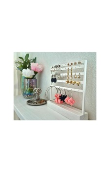 Küpe Hızma Standı Düzenleyici Organizer Beyaz Küpe Hızma Standı Düzenleyici Organizer Beyaz