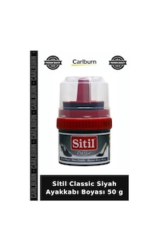 Carlburn Sitil Classic Siyah Ayakkabı Boyası 50 G Temizlik Ürünü Parlak Görünüm Çanta Bakımı Diğer Carlburn Sitil Classic Siyah Ayakkabı Boyası 50 G Temizlik Ürünü Parlak Görünüm Çanta Bakımı Diğer