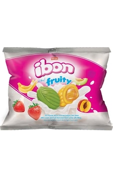 Ibon Sütlü Meyveli Şeker 300 Gr. (1 Paket) Ibon Sütlü Meyveli Şeker 300 Gr. (1 Paket)