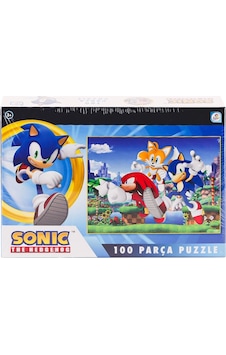 So0052 Sonic 100 Parça Puzzle -laçokids So0052 Sonic 100 Parça Puzzle -laçokids