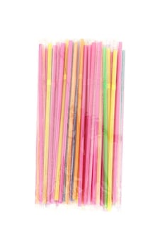 Plastik Jelatinli Ince Körüklü Renkli Pipet - 100 Adet