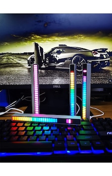 Rgb Sese Duyarlı Taşınabilir Ekolayzer Led Çubuk Beyaz Rgb Sese Duyarlı Taşınabilir Ekolayzer Led Çubuk Beyaz