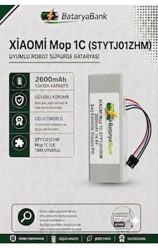 Mi Vacuum Mop 1c Stytj01zhm Robot Süpürge Bataryası 14.4v 2600mah Li-ion Uyumlu Yedek Pil Mi Vacuum Mop 1c Stytj01zhm Robot Süpürge Bataryası 14.4v 2600mah Li-ion Uyumlu Yedek Pil