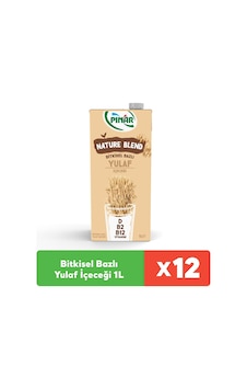 Nature Blend Bitkisel Bazlı Yulaf İçeceği 1 L Vegan Laktozsuz İlave Şekersiz X 12 Adet Nature Blend Bitkisel Bazlı Yulaf İçeceği 1 L Vegan Laktozsuz İlave Şekersiz X 12 Adet