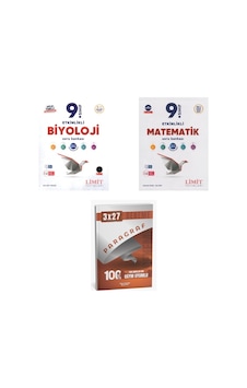 2027 Limit 9. Sınıf Biyoloji Etkinlikli Maarif + Matematik Soru + Anla Kazan Paragraf Deneme 3'lü Set 2027 Limit 9. Sınıf Biyoloji Etkinlikli Maarif + Matematik Soru + Anla Kazan Paragraf Deneme 3'lü Set