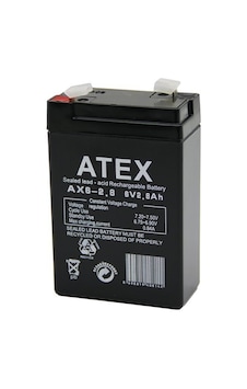 Atex Ax6-2.8 İnce Akü 6v 2.8ah