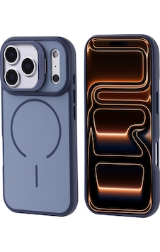 Apple Uyumlu iPhone 17 Pro Max Kılıf M-safe Şarj Özellikli Kamera Standlı Mkst Notron Kapak - Lacivert Lacivert Apple Uyumlu iPhone 17 Pro Max Kılıf M-safe Şarj Özellikli Kamera Standlı Mkst Notron Kapak - Lacivert Lacivert