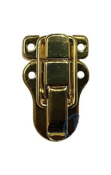 Sandık, Kutu Klipsi, Ön Kilidi - 48x30mm, Altın, 1 Adet Çok Renkli Sandık, Kutu Klipsi, Ön Kilidi - 48x30mm, Altın, 1 Adet Çok Renkli