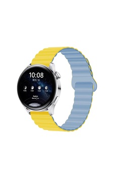 Samsung Galaxy Watch 7/6/5/4 Fe Uyumlu Mıknatıslı Silikon Kordon 40-47mm Çift Renkli Samsung Galaxy Watch 7/6/5/4 Fe Uyumlu Mıknatıslı Silikon Kordon 40-47mm Çift Renkli