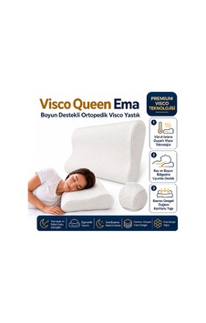 Homedius Visco Queen Ema Boyun Destekli Ortopedik Visco Yastık 55x35x12 Cm 2'li Beyaz Homedius Visco Queen Ema Boyun Destekli Ortopedik Visco Yastık 55x35x12 Cm 2'li Beyaz