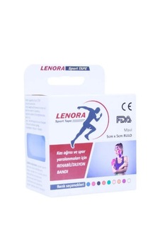 Lenora Kinesiology  Bandı Mavi Sporcu Bandı 5 x 5 M