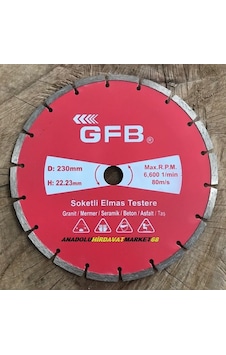 Gfb 230 MM Seramik Kesici Granit Kesici Testere Mermer Asfalt Gfb 230 MM Seramik Kesici Granit Kesici Testere Mermer Asfalt