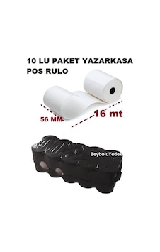 Yazar Kasa Pos Rulo , Yeni Nesil Yazarkasa Pos Rulosu 56 Mm X 16 M - 10 Lu Yazar Kasa Pos Rulo , Yeni Nesil Yazarkasa Pos Rulosu 56 Mm X 16 M - 10 Lu